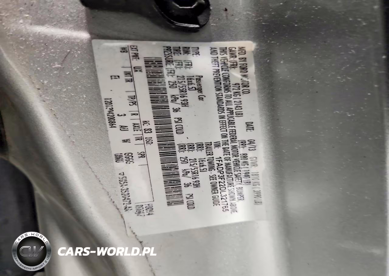 2013 Ford Focus Se VIN:1FADP3F22DL321765 - 12