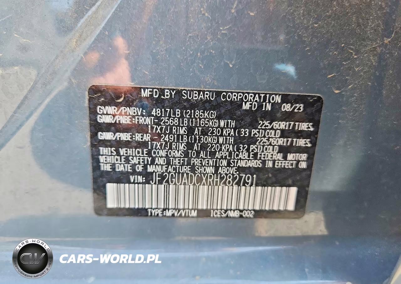 2024 Subaru Crosstrek Premium VIN:JF2GUADCXRH282791 - 12