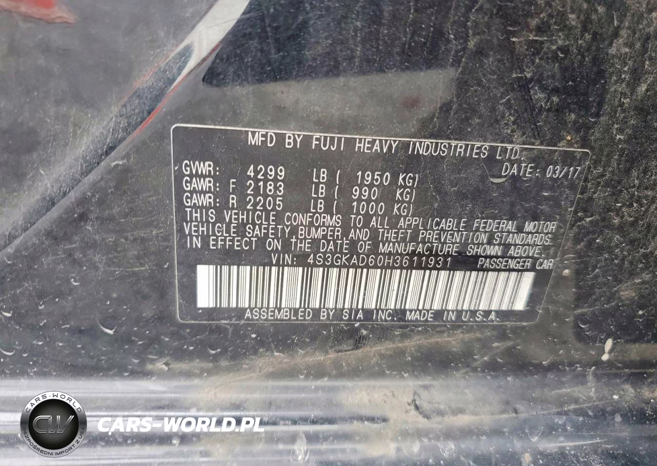 2017 Subaru Impreza Premium Plus VIN:4S3GKAD60H3611931 - 12
