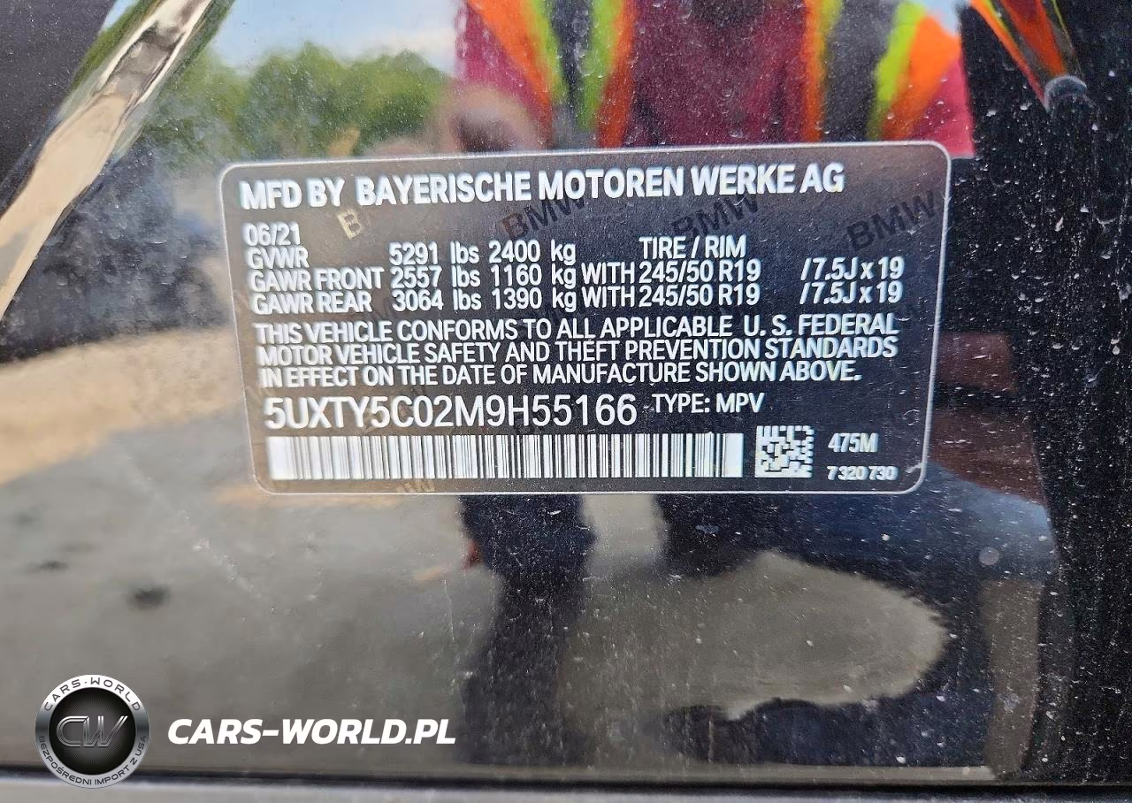 2021 BMW X3 xDrive30I VIN:5UXTY5C02M9H55166 - 13