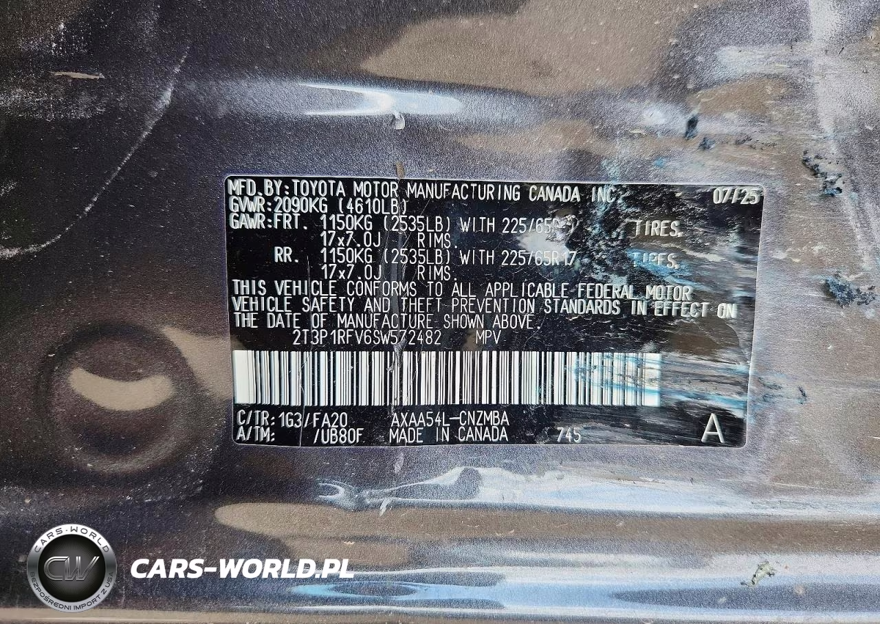 2025 Toyota Rav4 Xle VIN:2T3P1RFV6SW572482 - 12