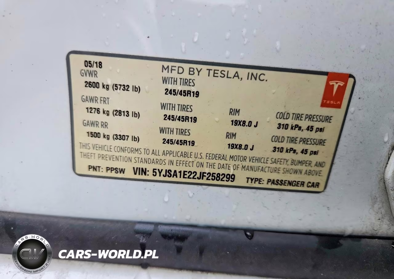 2018 Tesla Model S VIN:5YJSA1E22JF258299 - 12