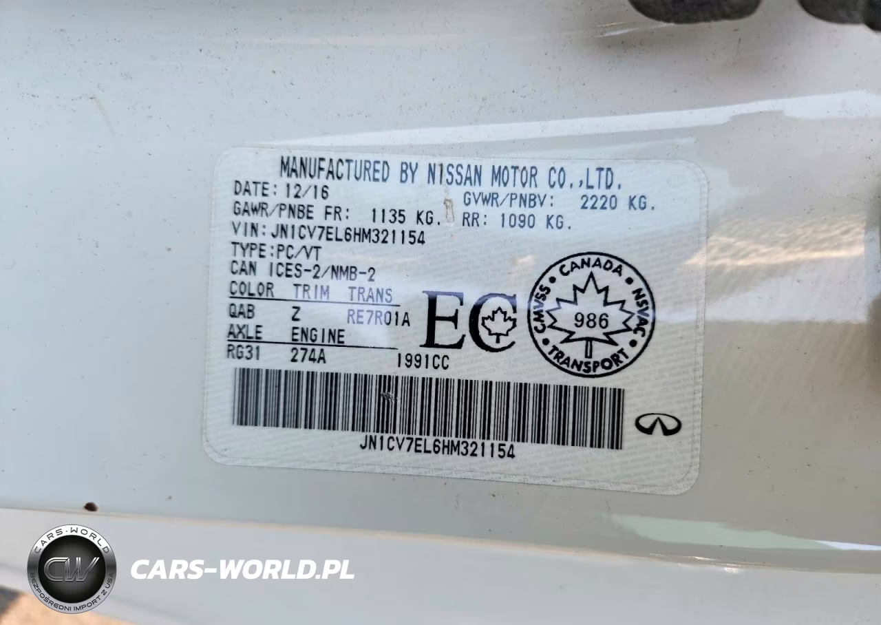 2017 Infiniti Q60 2.0T VIN:JN1CV7EL6HM321154 - 13