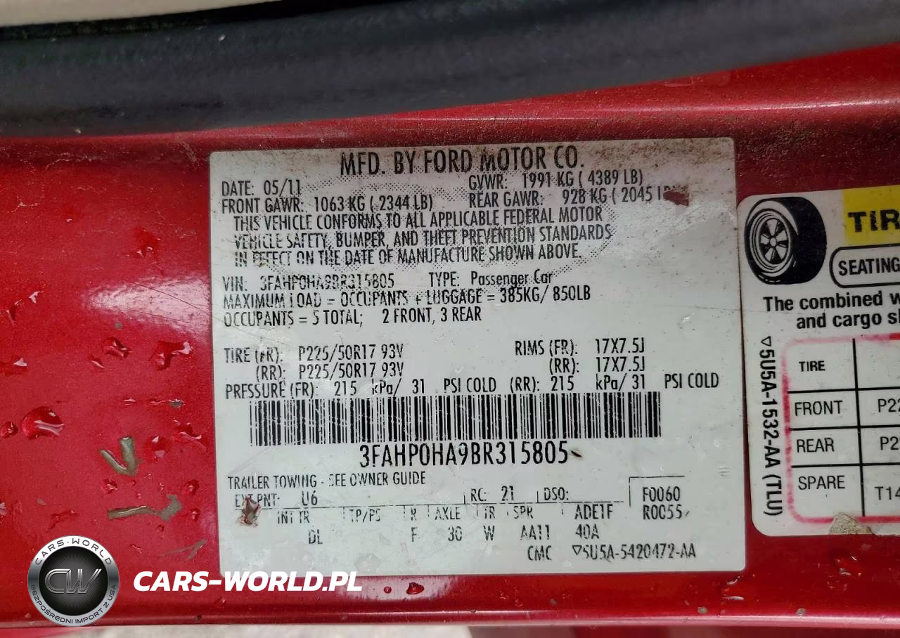 2011 Ford Fusion Se VIN:3FAHP0HA9BR315805 - 13