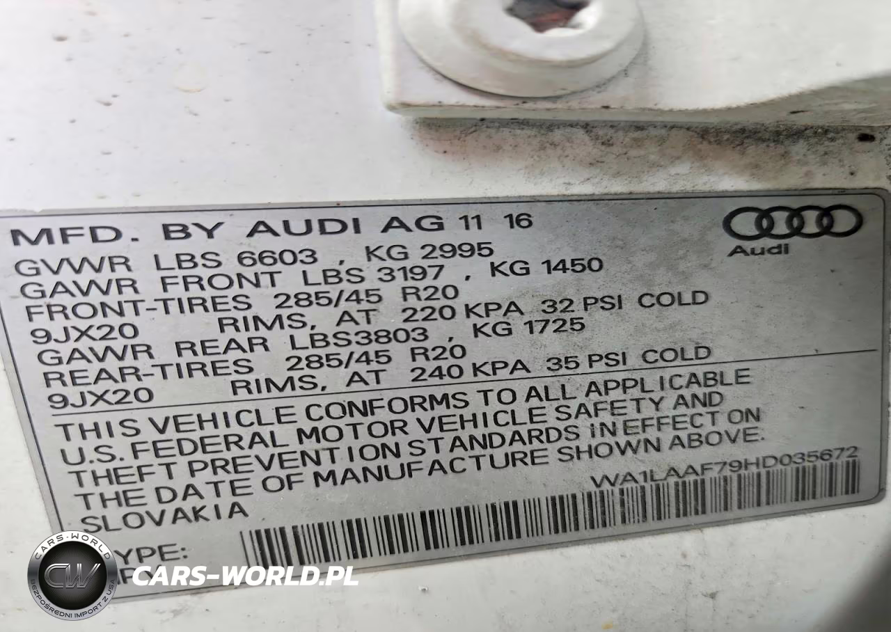 2017 Audi Q7 Premium Plus VIN:WA1LAAF79HD035672 - 13