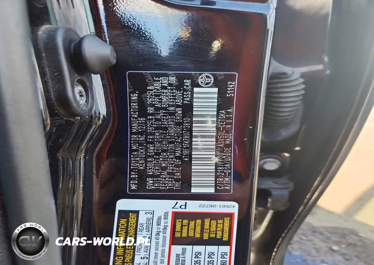 2017 Toyota Camry Se VIN:4T1BF1FK7HU713810 - 12