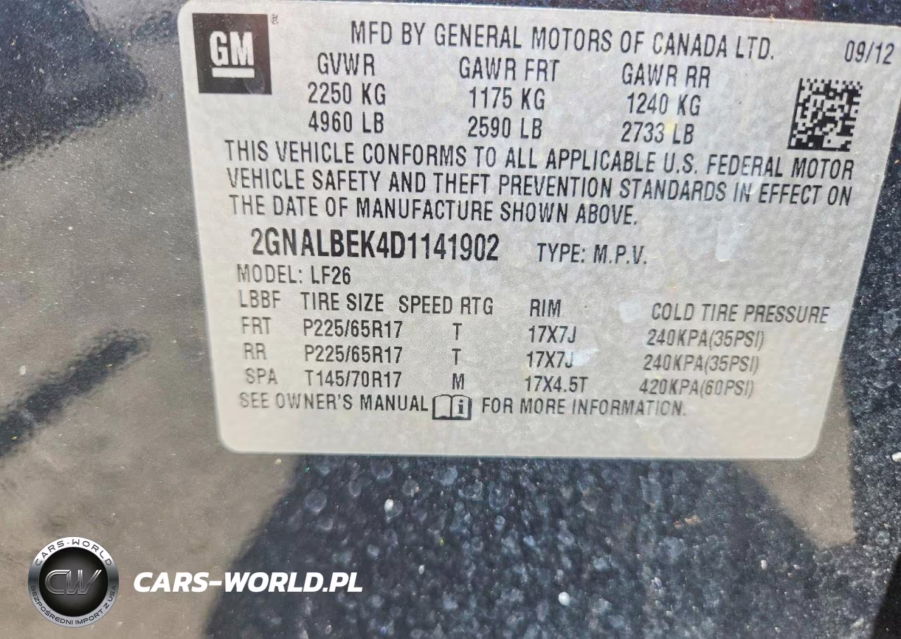 2013 Chevrolet Equinox Ls VIN:2GNALBEK4D1141902 - 13