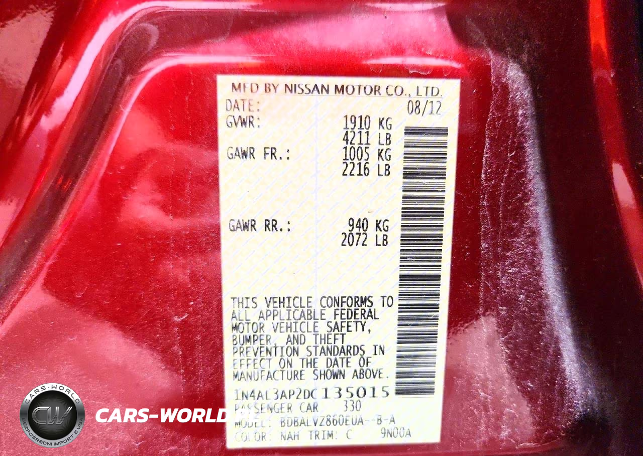 2013 Nissan Altima 2.5 VIN:1N4AL3AP2DC135015 - 12