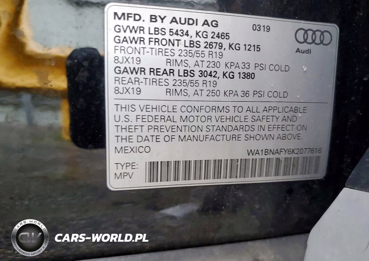 2019 Audi Q5 Premium Plus VIN:WA1BNAFY6K2077616 - 13
