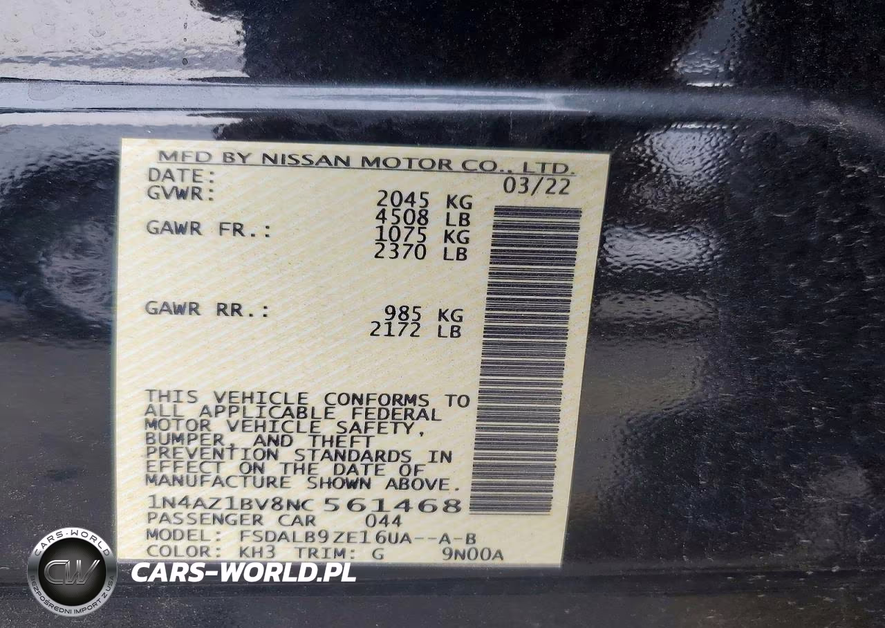 2022 Nissan Leaf S VIN:1N4AZ1BV8NC561468 - 12