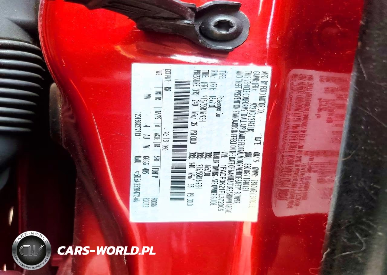 2015 Ford Focus Se VIN:1FADP3K21FL372005 - 12