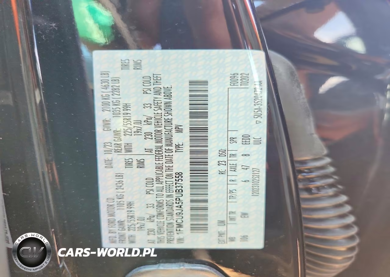 2023 Ford Escape Platinum VIN:1FMCU9JA5PUB37558 - 13
