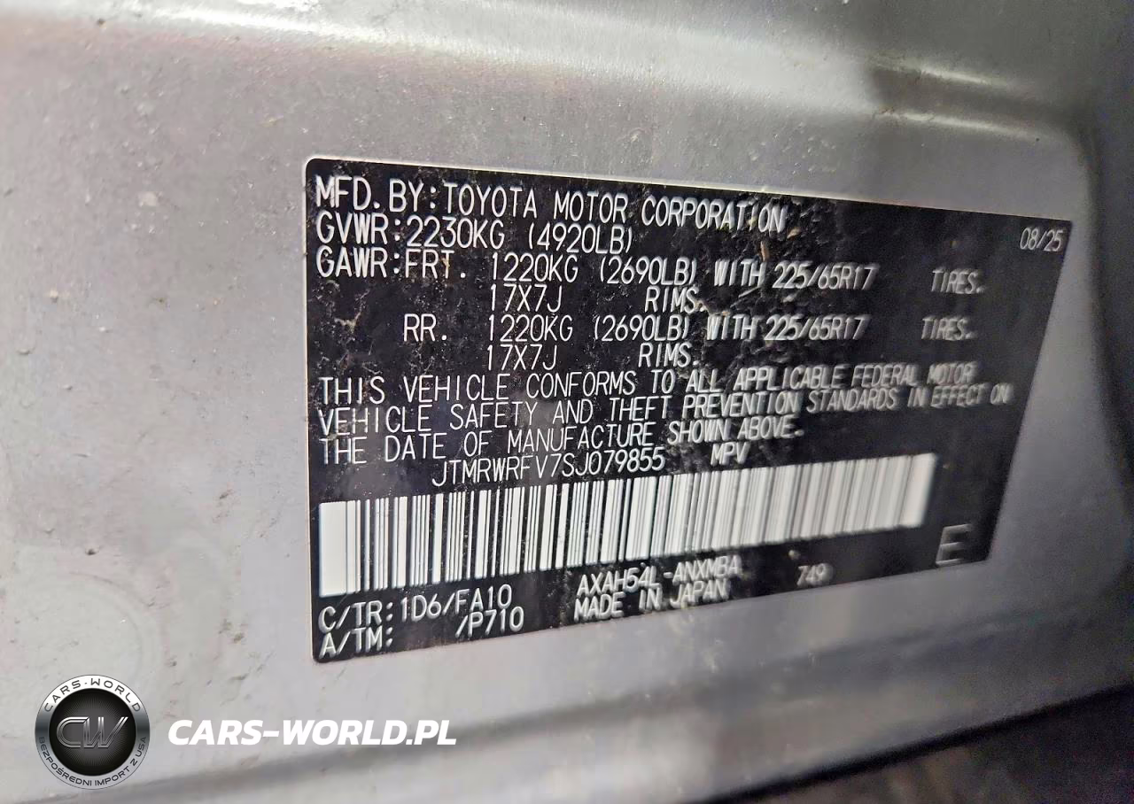2025 Toyota Rav4 Hybrid Xle VIN:JTMRWRFV7SJ079855 - 12