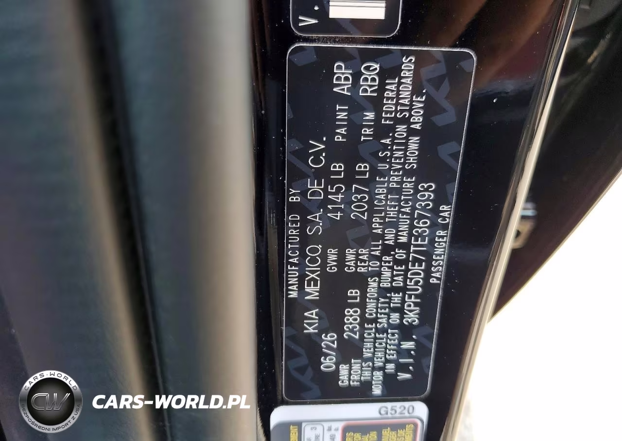 2026 Kia K4 Gt Line VIN:3KPFU5DE7TE367393 - 13