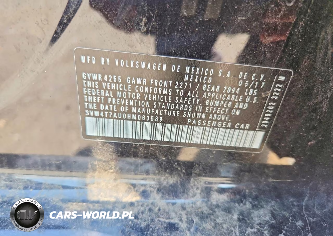 2017 Volkswagen Gti S VIN:3VW4T7AU0HM063589 - 12