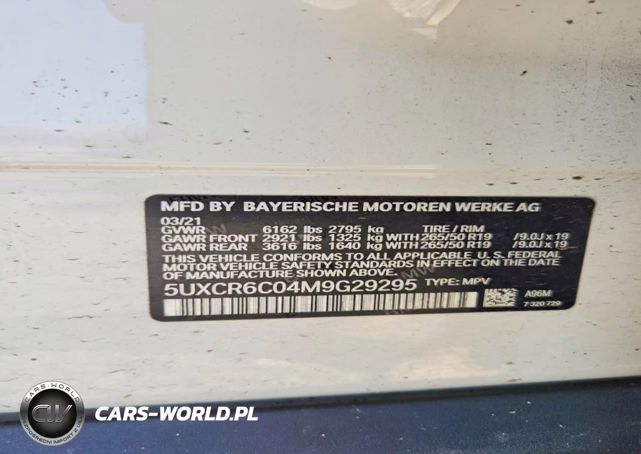 2021 BMW X5 xDrive40I VIN:5UXCR6C04M9G29295 - 13
