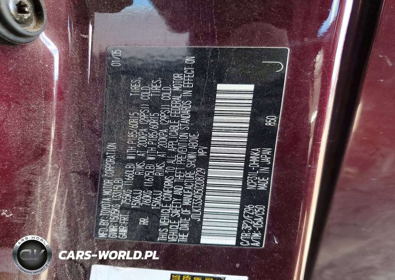 2005 Scion Xb Base VIN:JTLKT334050208729 - 13
