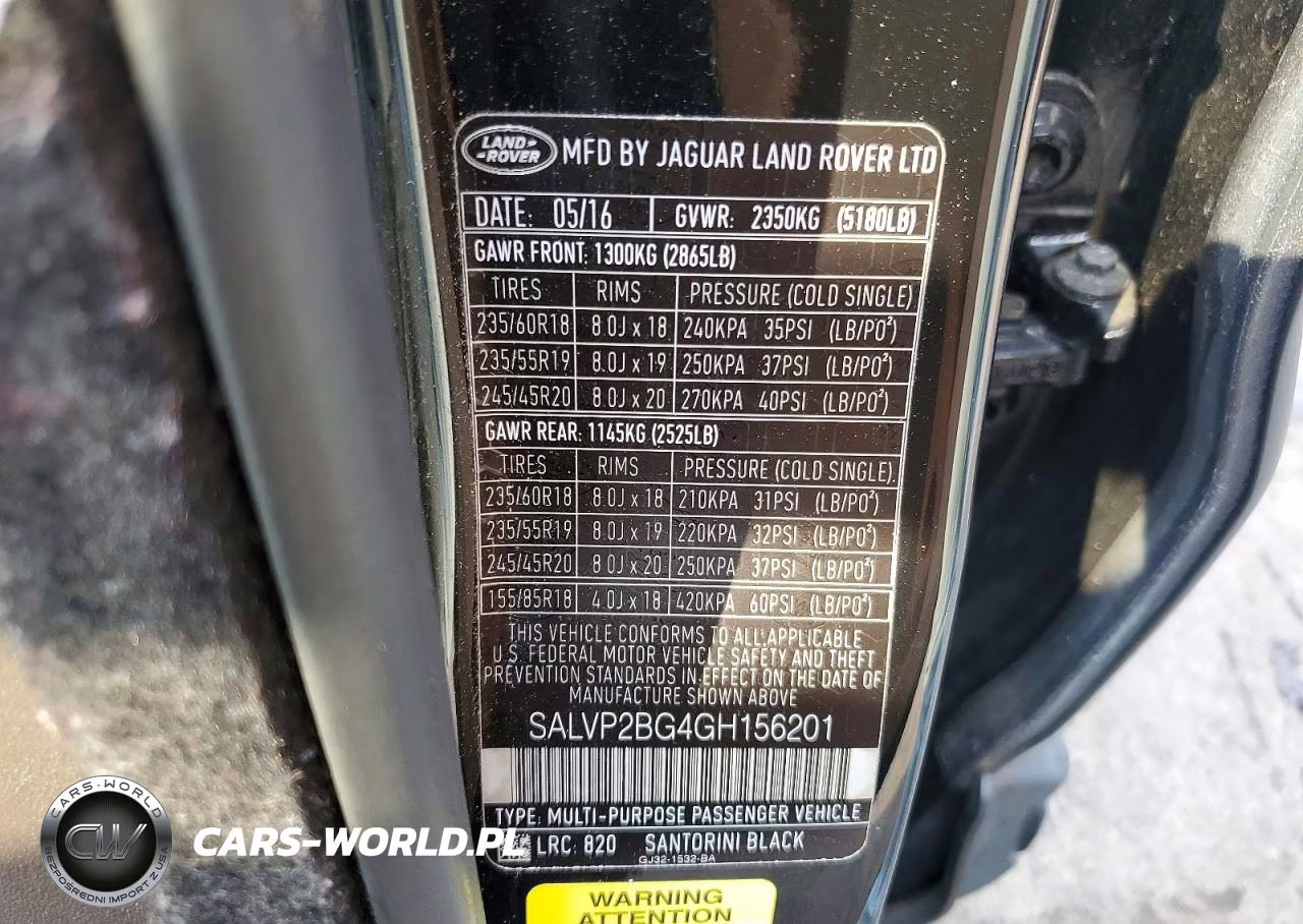 2016 Land Rover Range Rover Evoque Se VIN:SALVP2BG4GH156201 - 13