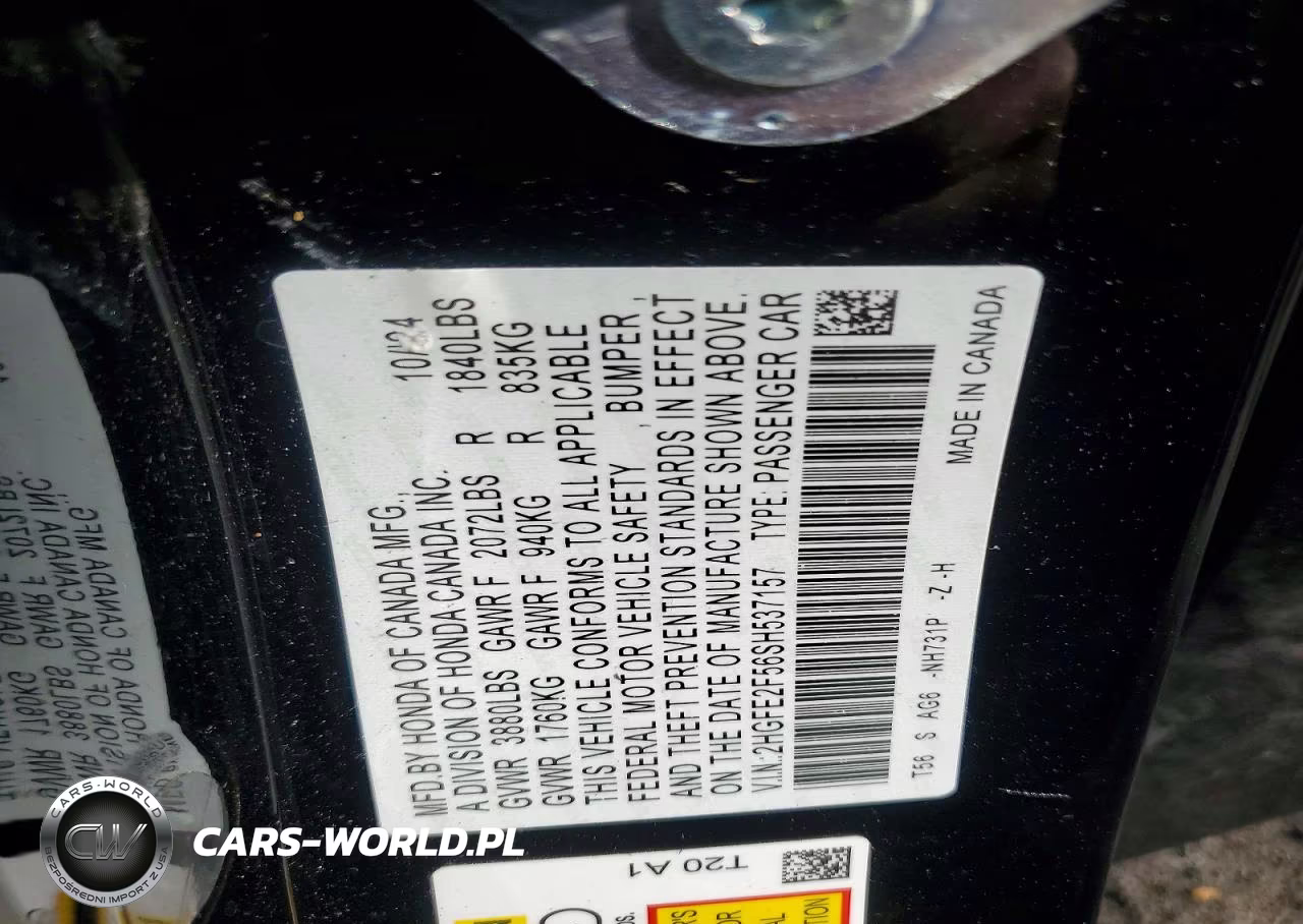 2025 Honda Civic Sport VIN:2HGFE2F56SH537157 - 12