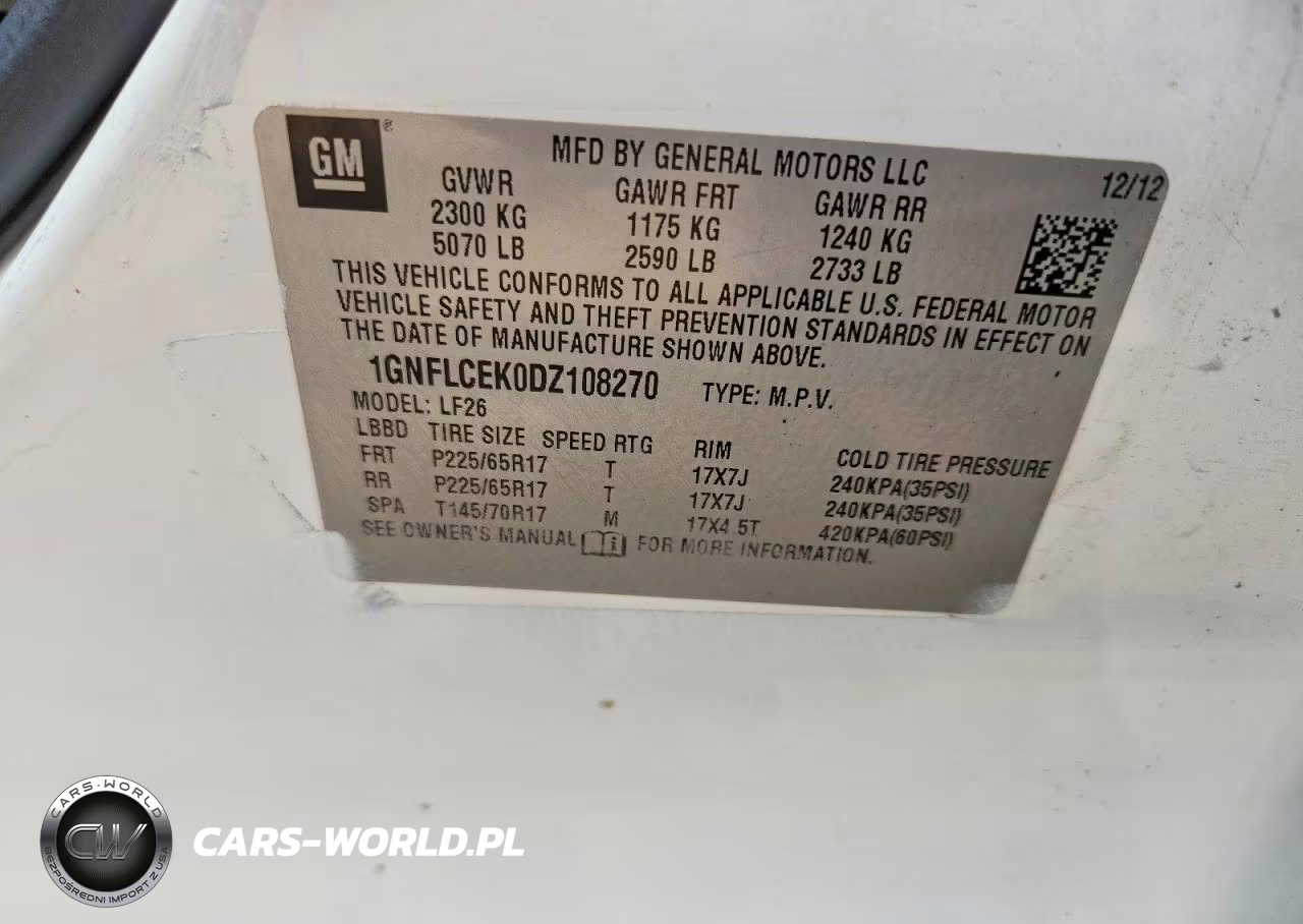 2013 Chevrolet Equinox Ls VIN:1GNFLCEK0DZ108270 - 13