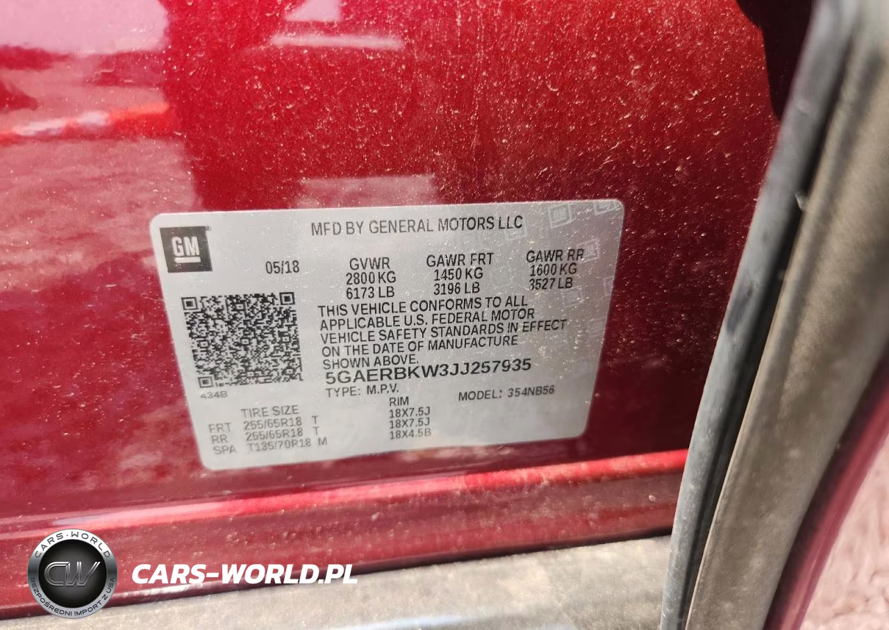 BUICK ENCLAVE ES VIN:5GAERBKW3JJ257935 - 13