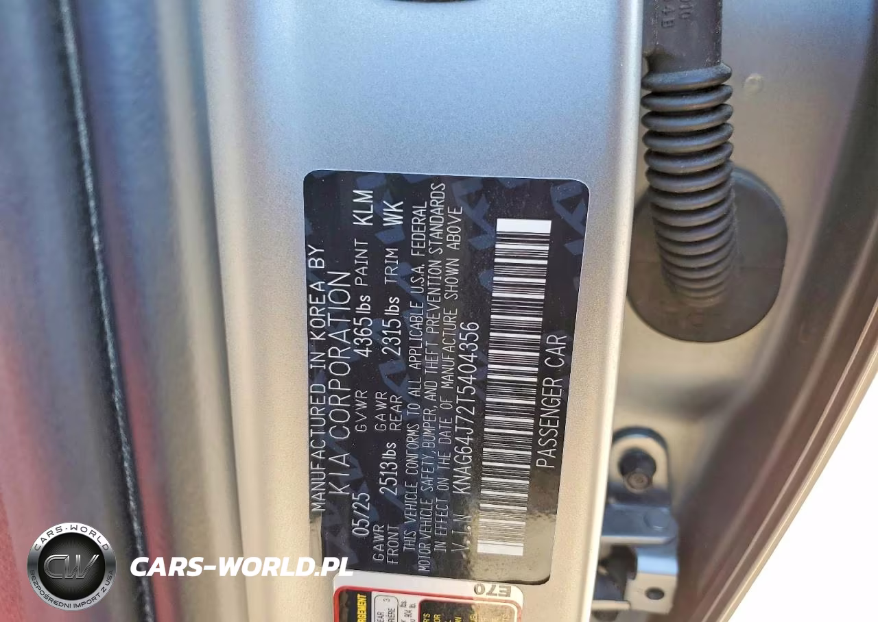 2026 Kia K5 Gt Line VIN:KNAG64J72T5404356 - 12