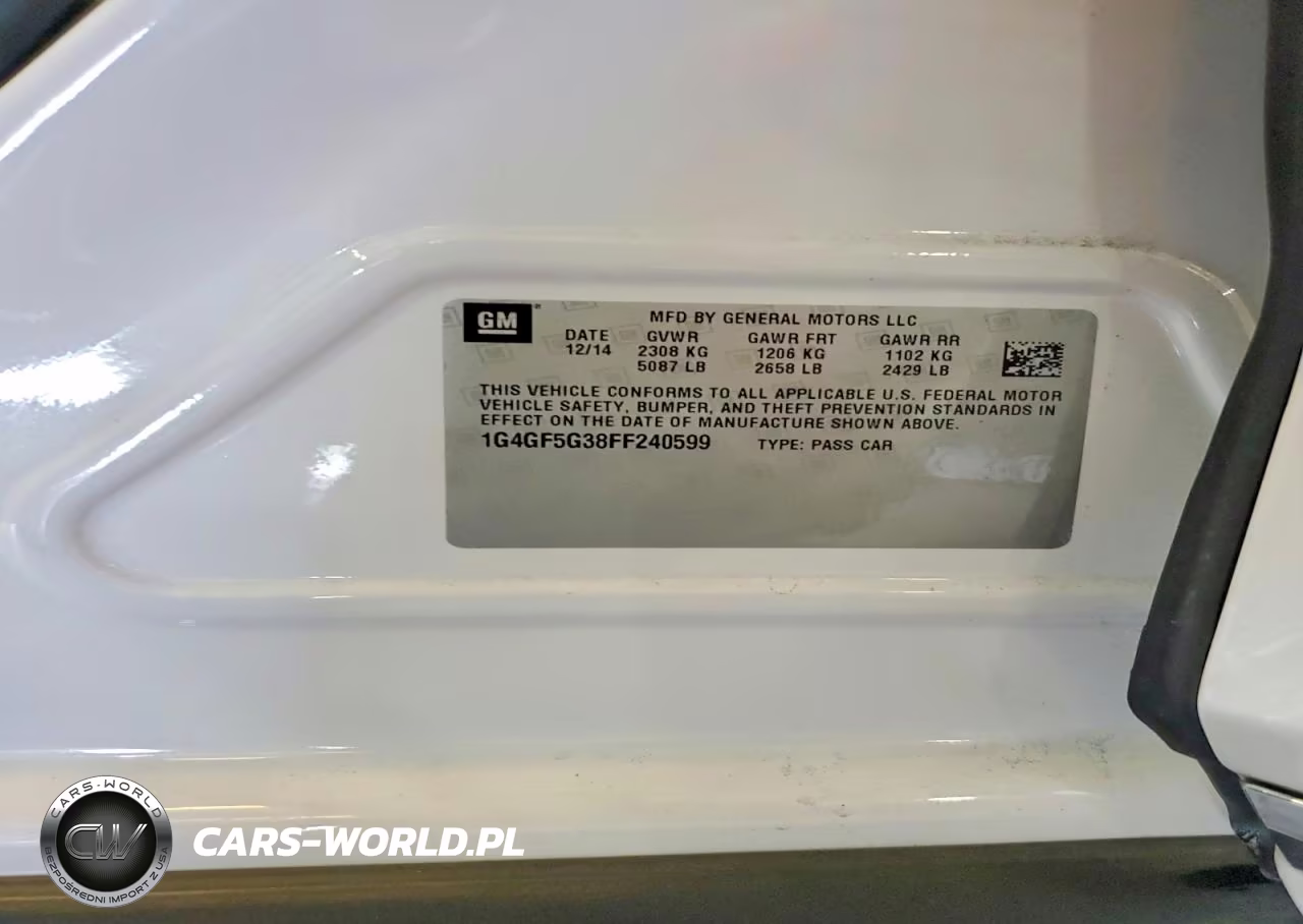 2015 Buick Lacrosse Premium VIN:1G4GF5G38FF240599 - 12