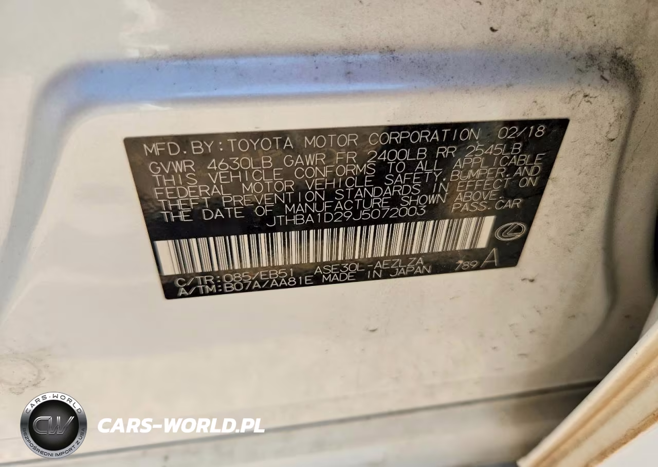 2018 Lexus Is 300 VIN:JTHBA1D29J5072003 - 12