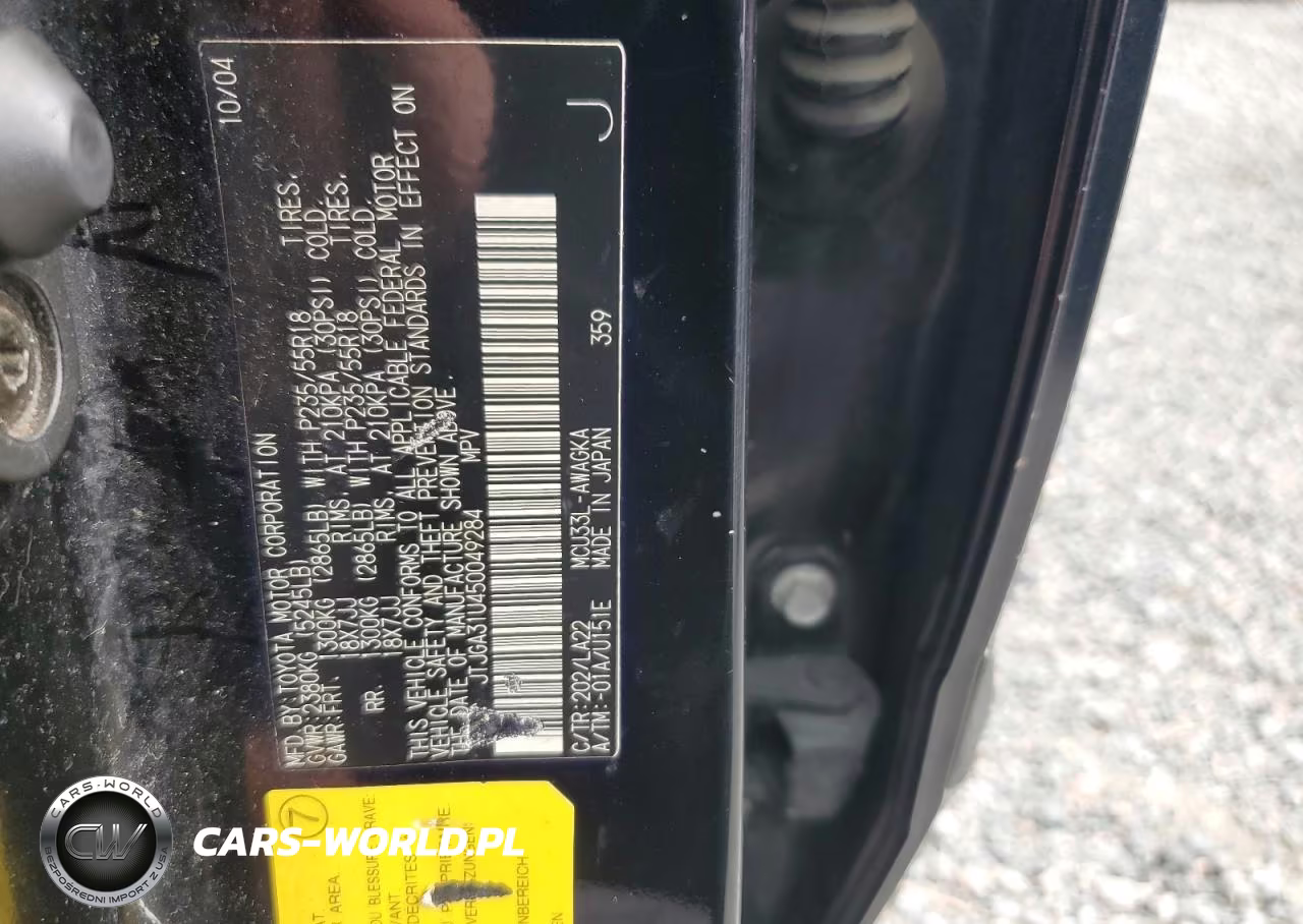 2005 Lexus Rx 330 VIN:JTJGA31U450049284 - 12