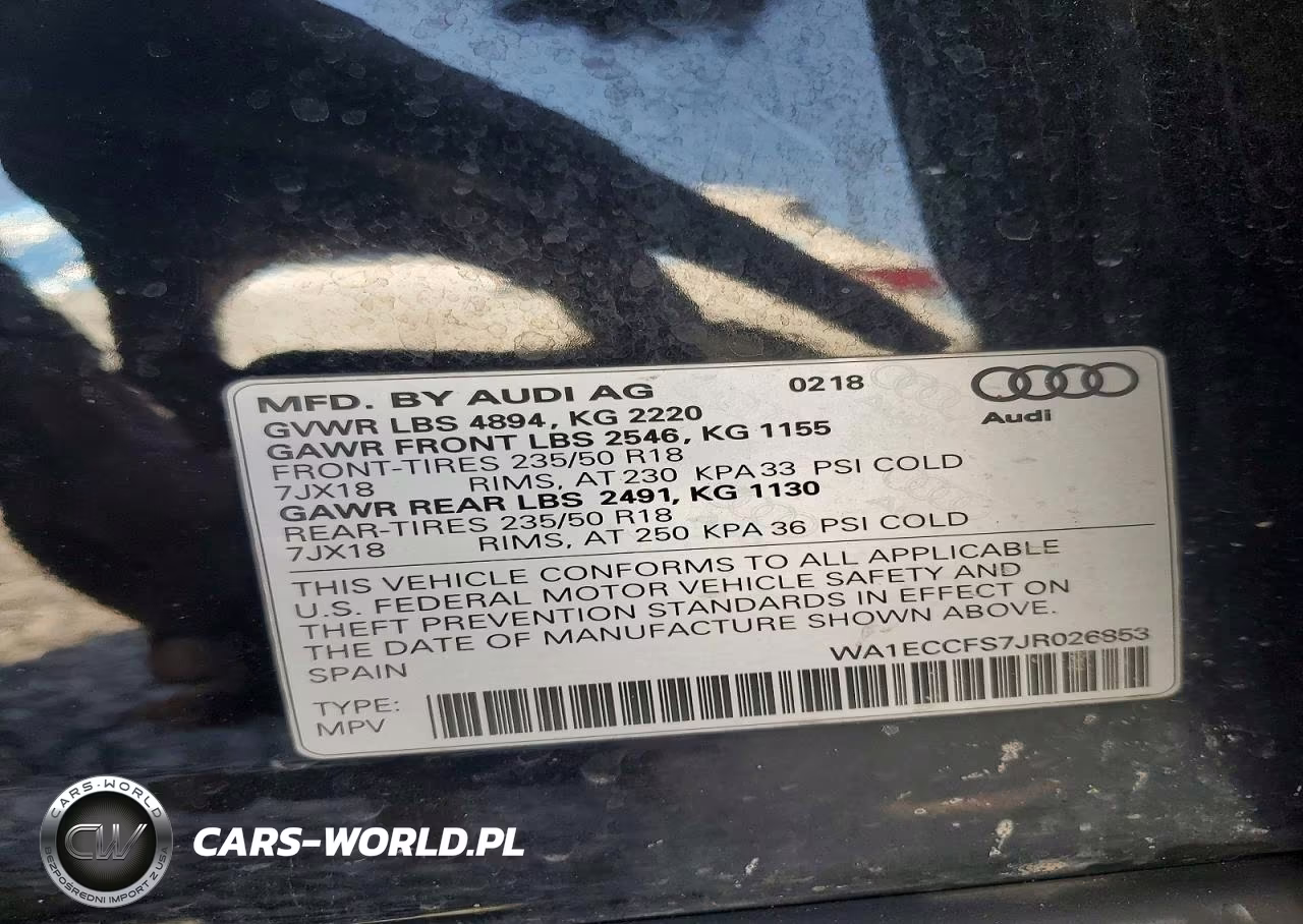 2018 Audi Q3 Premium VIN:WA1ECCFS7JR026853 - 13