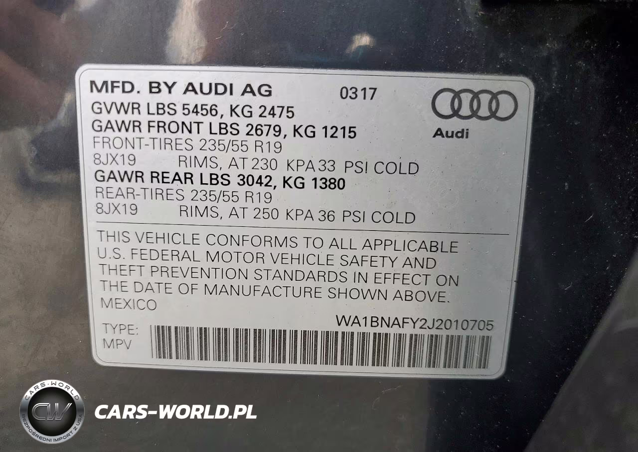 2018 Audi Q5 Premium Plus VIN:WA1BNAFY2J2010705 - 14
