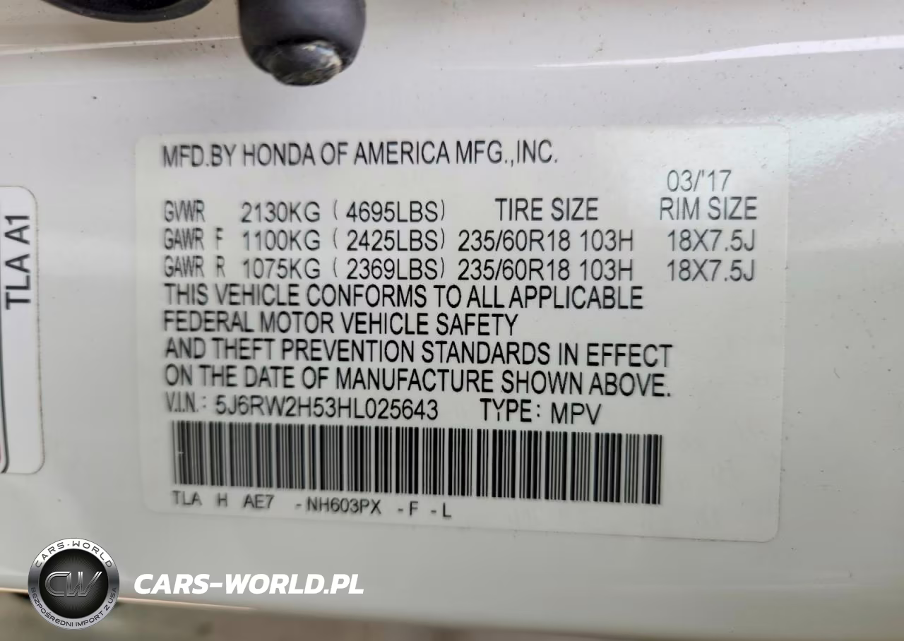 2017 Honda Cr-V Ex VIN:5J6RW2H53HL025643 - 12