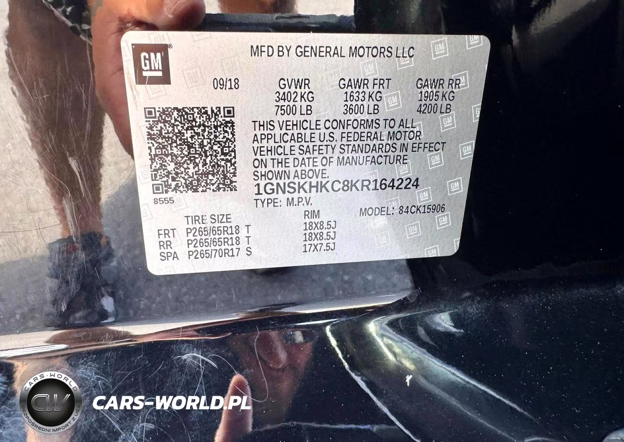 2019 Chevrolet Suburban K1500 Lt VIN:1GNSKHKC8KR164224 - 13