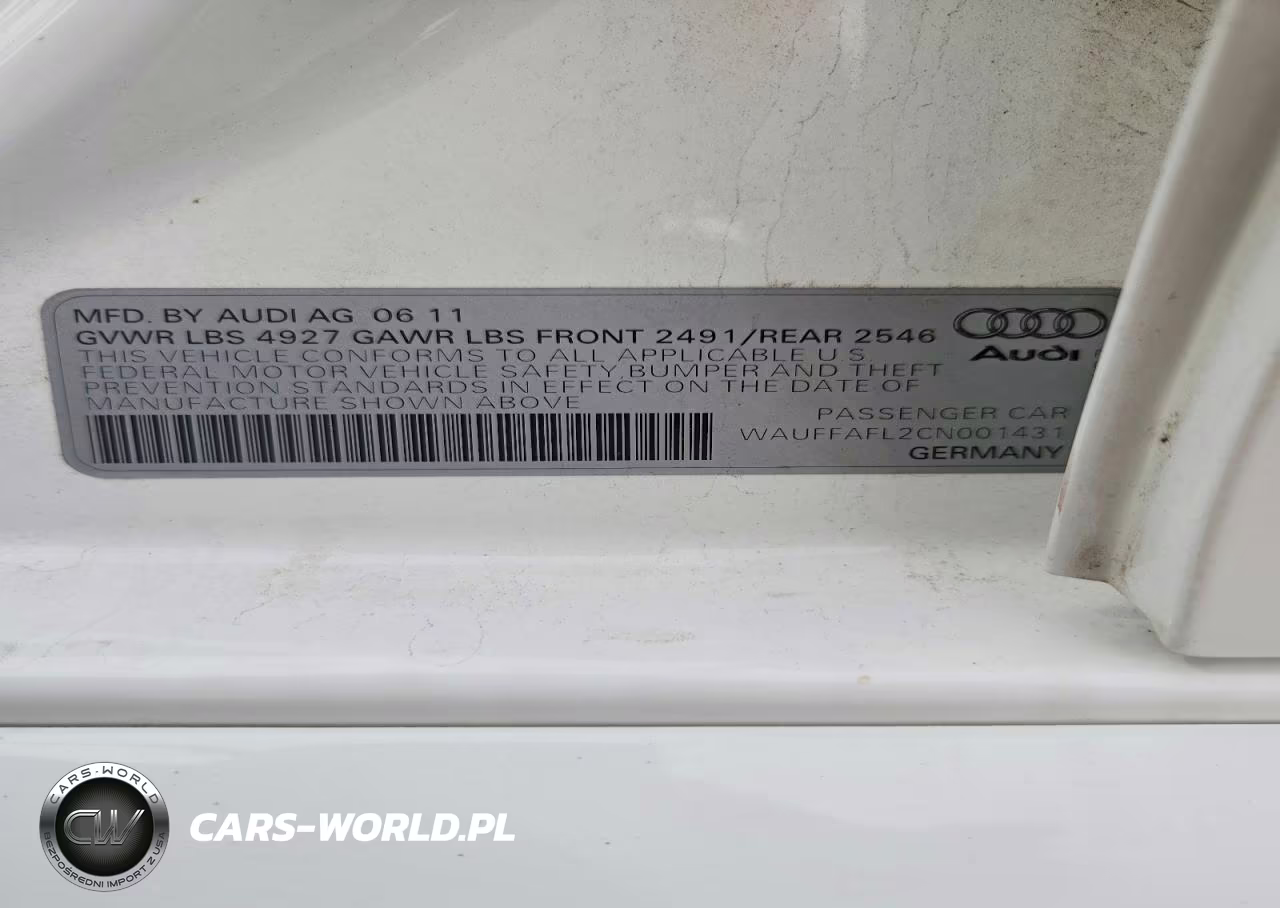 2012 Audi A4 Premium Plus VIN:WAUFFAFL2CN001431 - 12