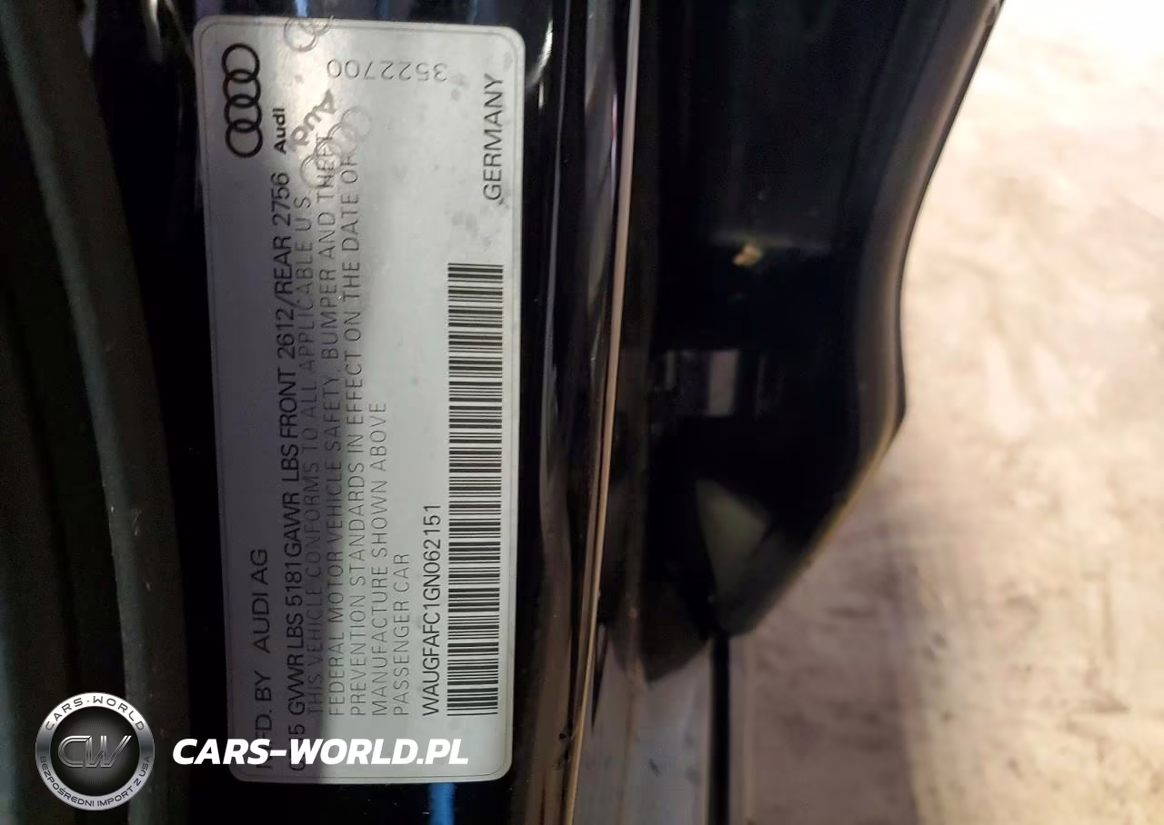 2016 Audi A6 Premium Plus VIN:WAUGFAFC1GN062151 - 12