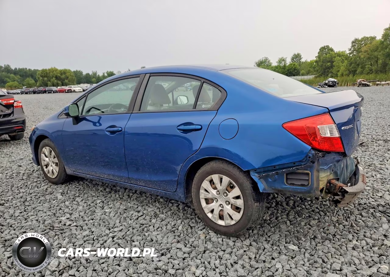 2012 Honda Civic Lx VIN:19XFB2F58CE062924 - 2