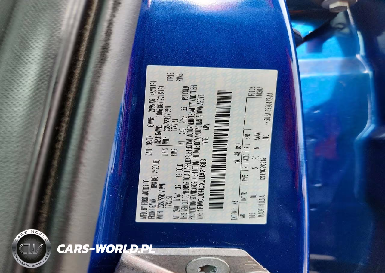 2018 Ford Escape Sel VIN:1FMCU0HDXJUA21663 - 13