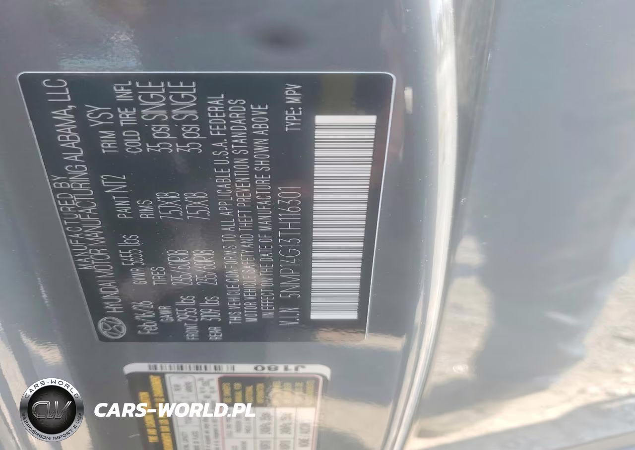 2026 Hyundai Santa Fe Se VIN:5NMP14G13TH116301 - 13