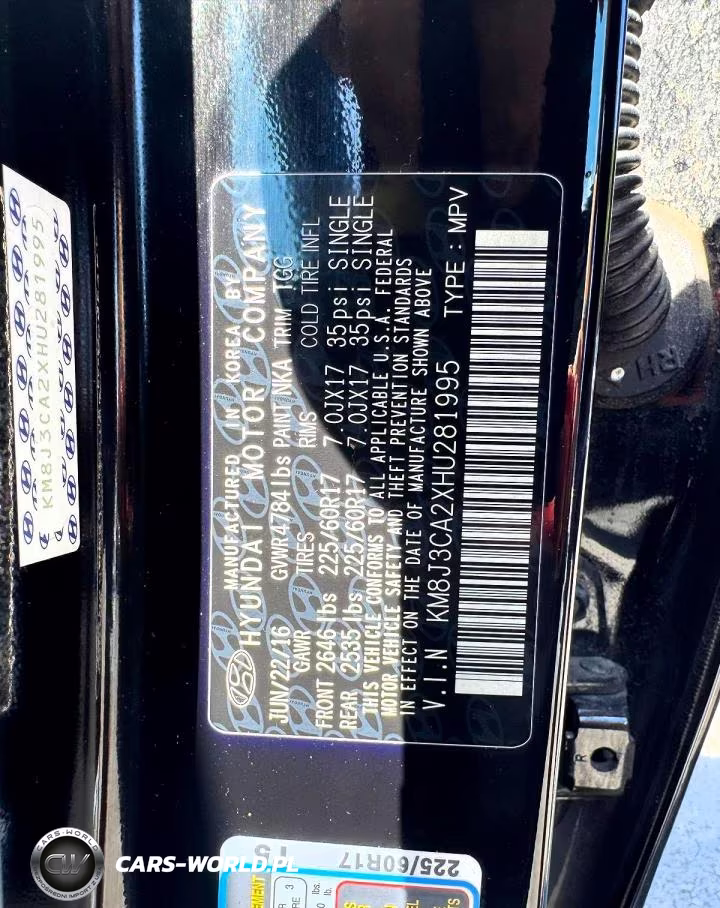 2017 Hyundai Tucson Eco VIN:KM8J3CA2XHU281995 - 11
