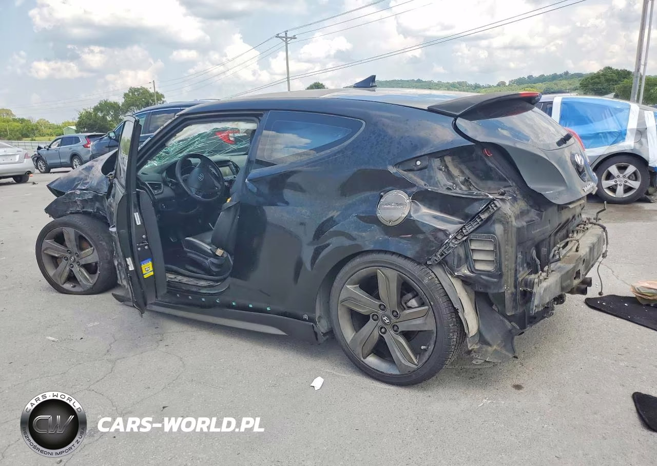 2015 Hyundai Veloster Turbo VIN:KMHTC6AE0FU233942 - 2