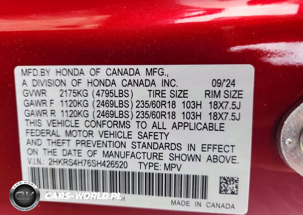 2025 Honda Cr-V Exl VIN:2HKRS4H76SH426520 - 13
