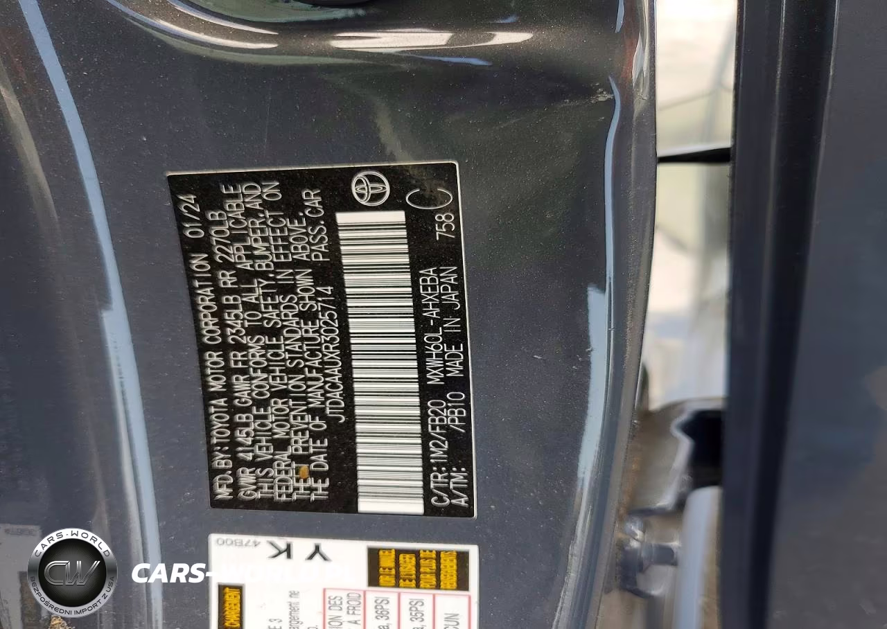 2024 Toyota Prius Le VIN:JTDACAAUXR3025714 - 13
