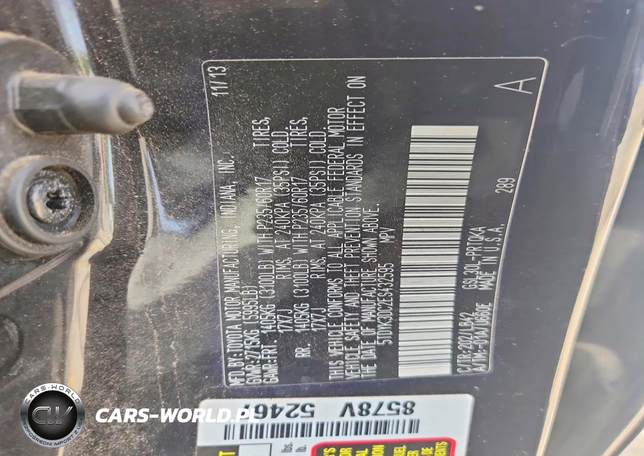 2014 Toyota Sienna Xle 8-Passenger VIN:5TDYK3DC2ES432595 - 13