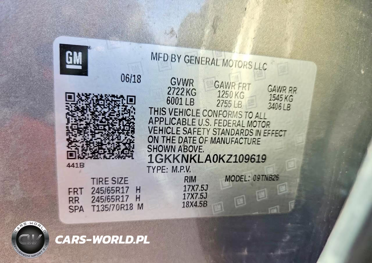 2019 GMC Acadia Sle VIN:1GKKNKLA0KZ109619 - 13