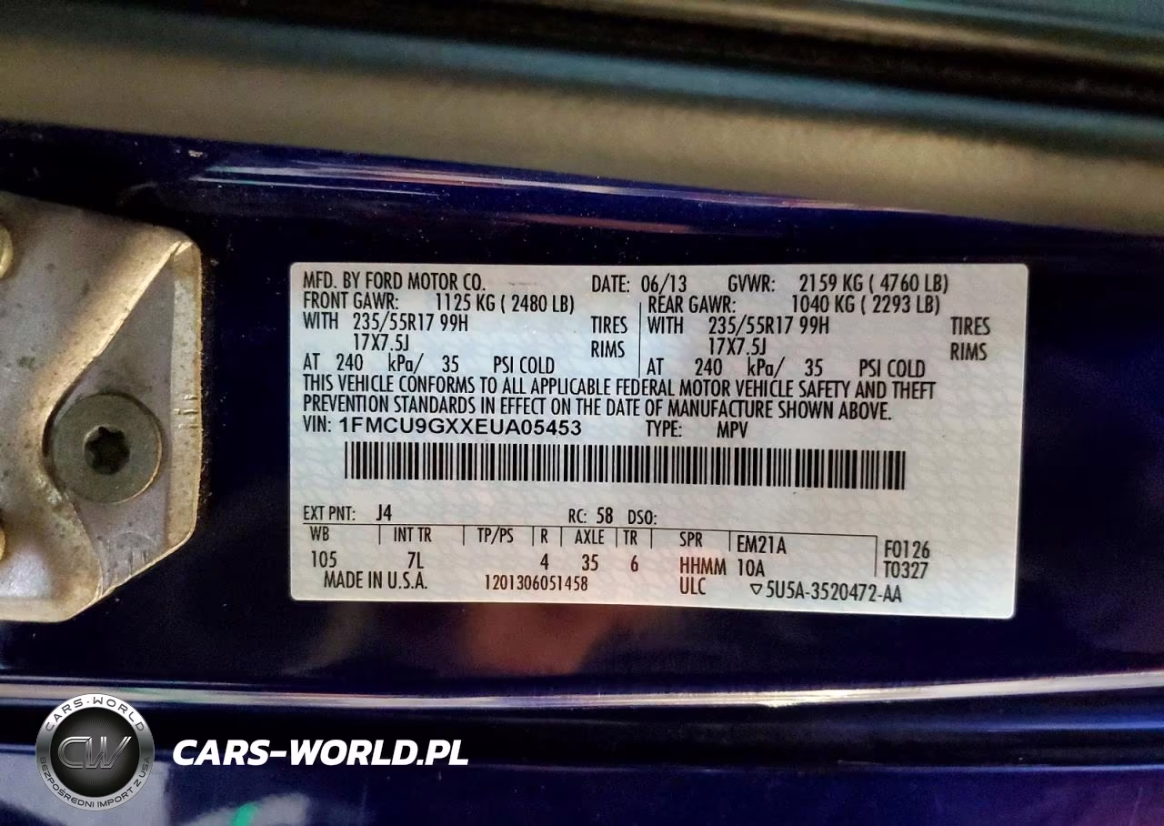 2014 Ford Escape Se VIN:1FMCU9GXXEUA05453 - 13
