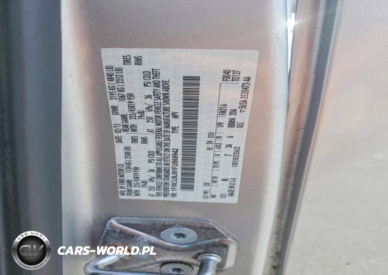 2015 Ford Escape Titanium VIN:1FMCU9J91FUB68942 - 13
