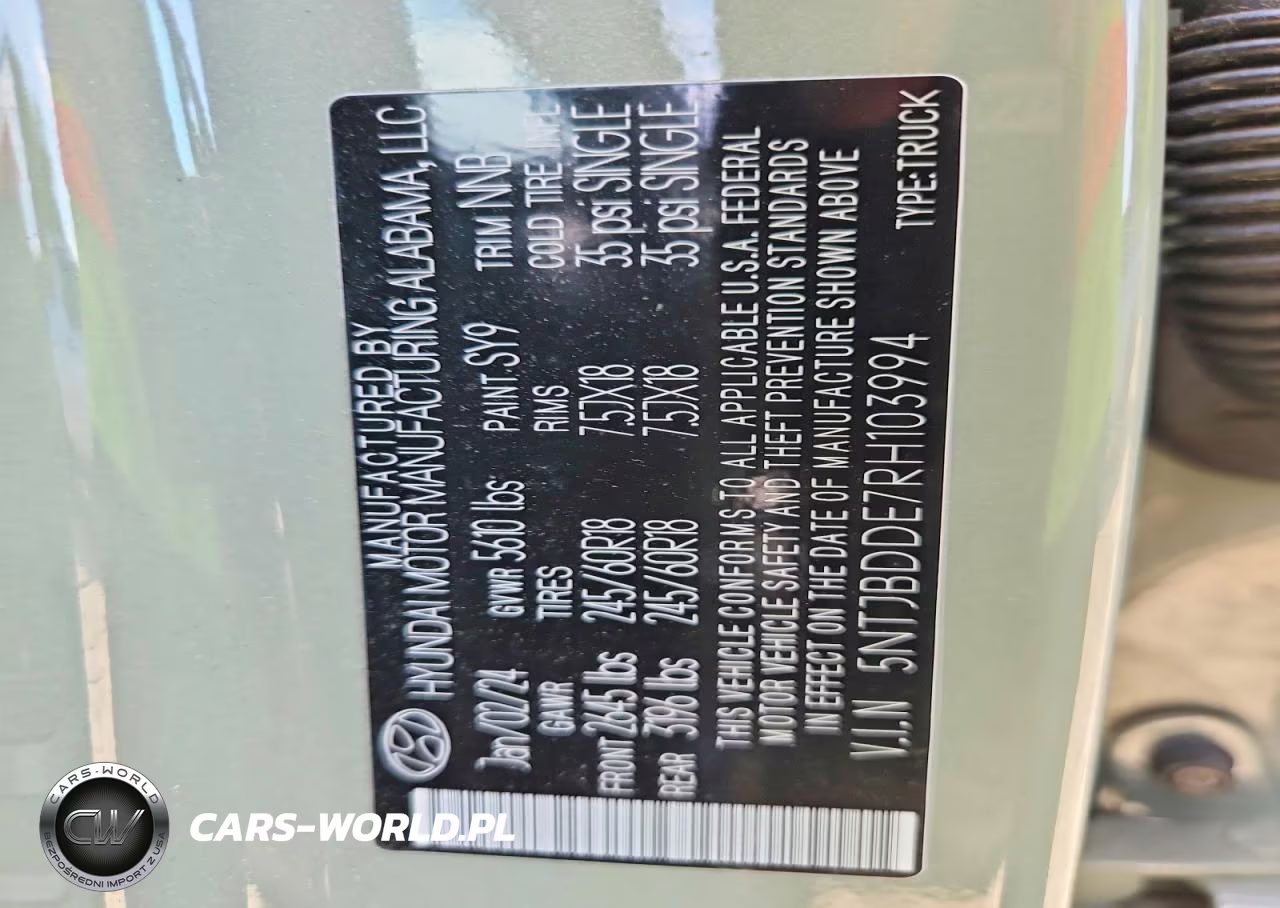 2024 Hyundai Santa Cruz Sel VIN:5NTJBDDE7RH103994 - 12