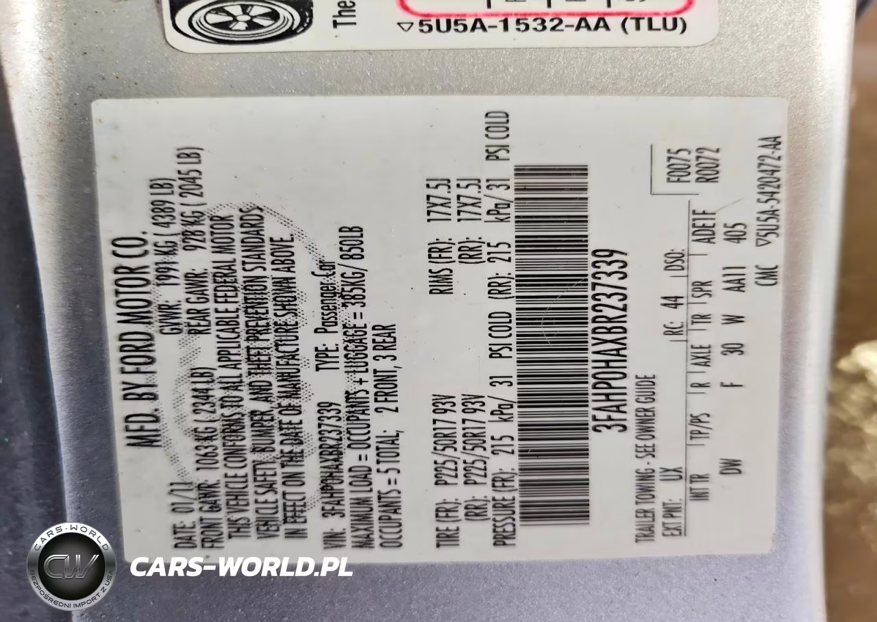 2011 Ford Fusion Se VIN:3FAHP0HAXBR237339 - 12