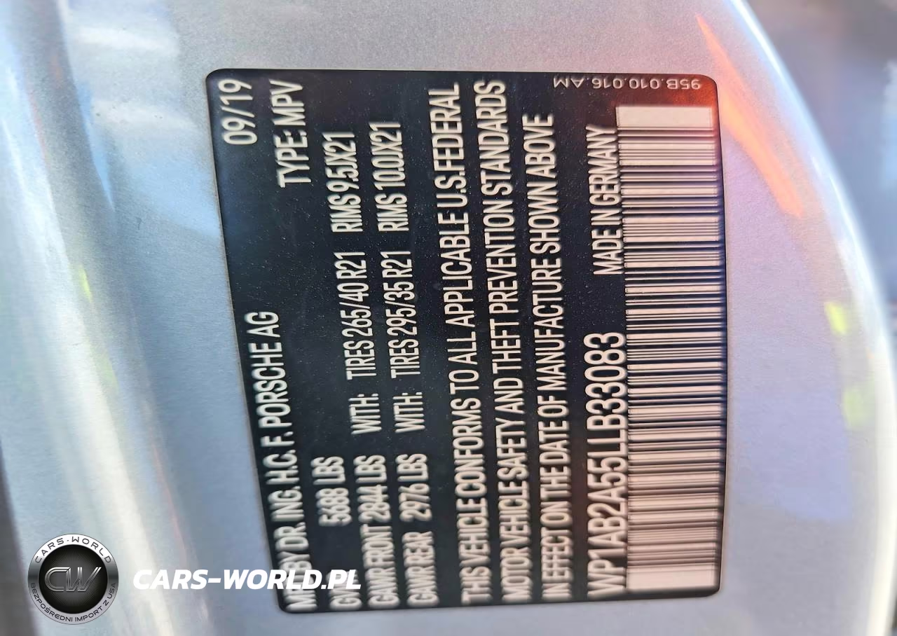 2020 Porsche Macan S VIN:WP1AB2A55LLB33083 - 13