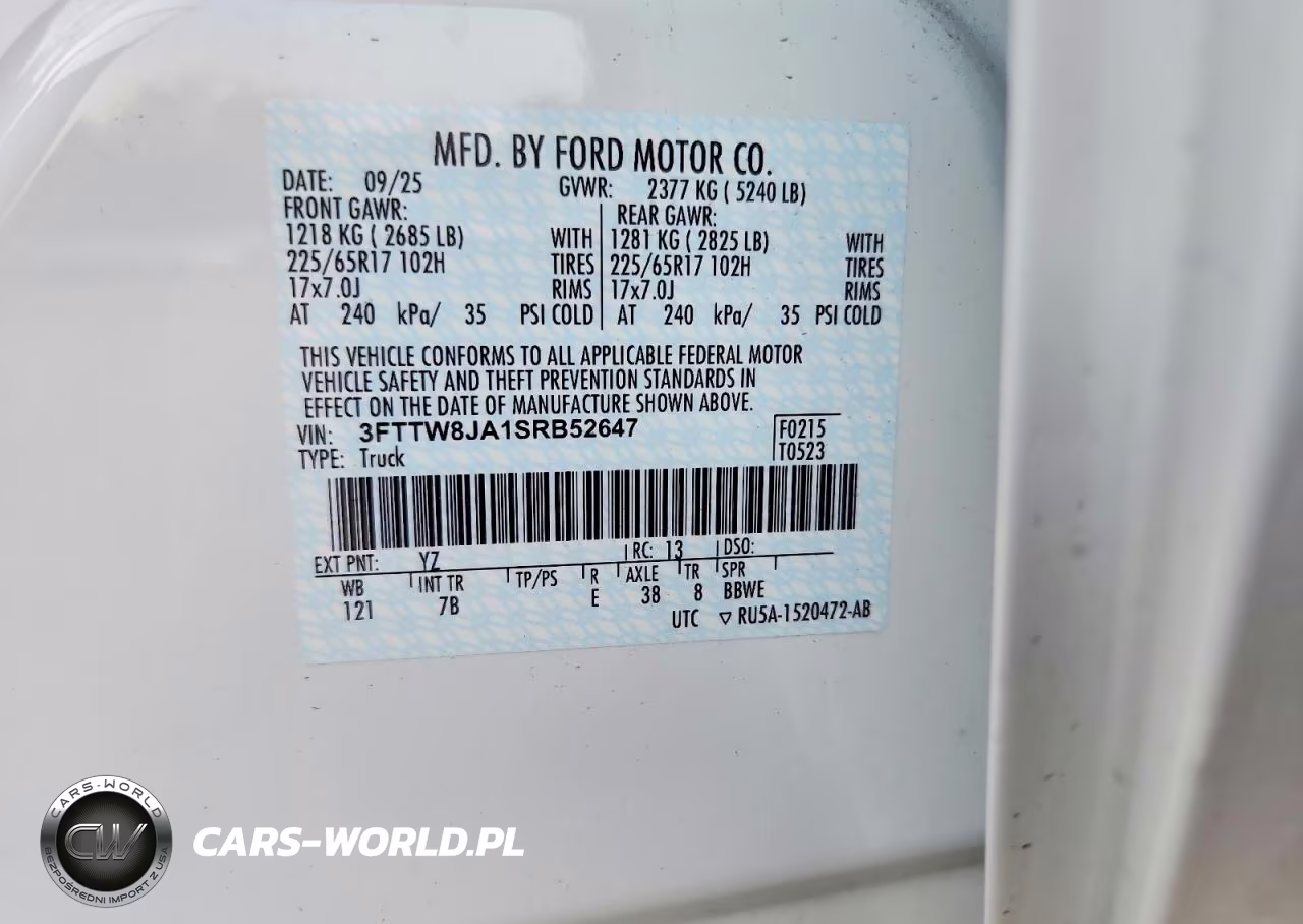 2025 Ford Maverick Xlt VIN:3FTTW8JA1SRB52647 - 12